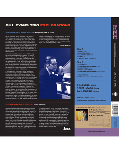 BILL EVANS TRIO - EXPLORATIONS