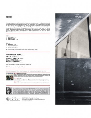 Blue Monk W/ Art Blakey (Gatefold)